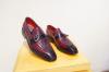 Kırmızı Deri Loafer Erkek Ayakkabı